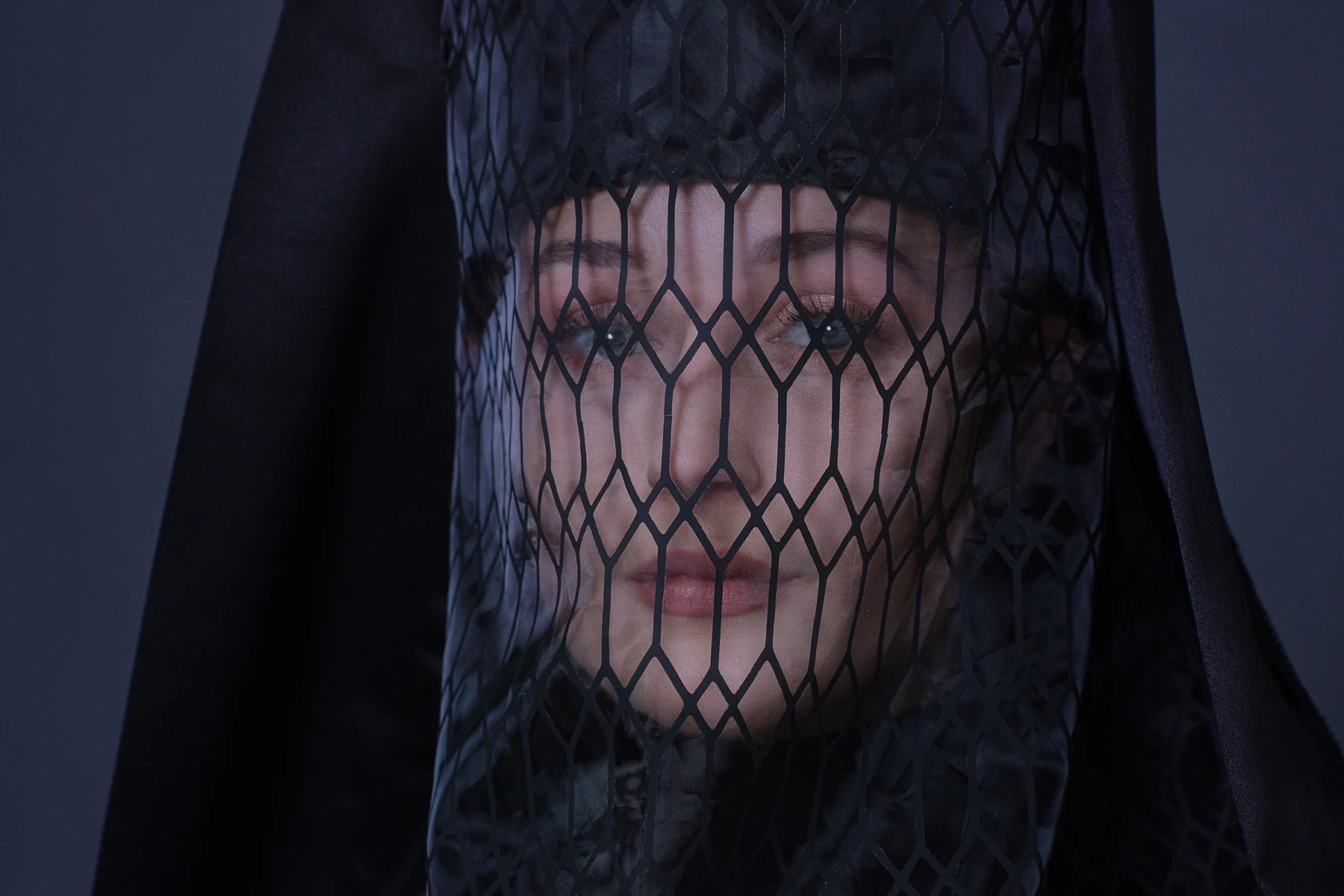 Portrait behind a veil