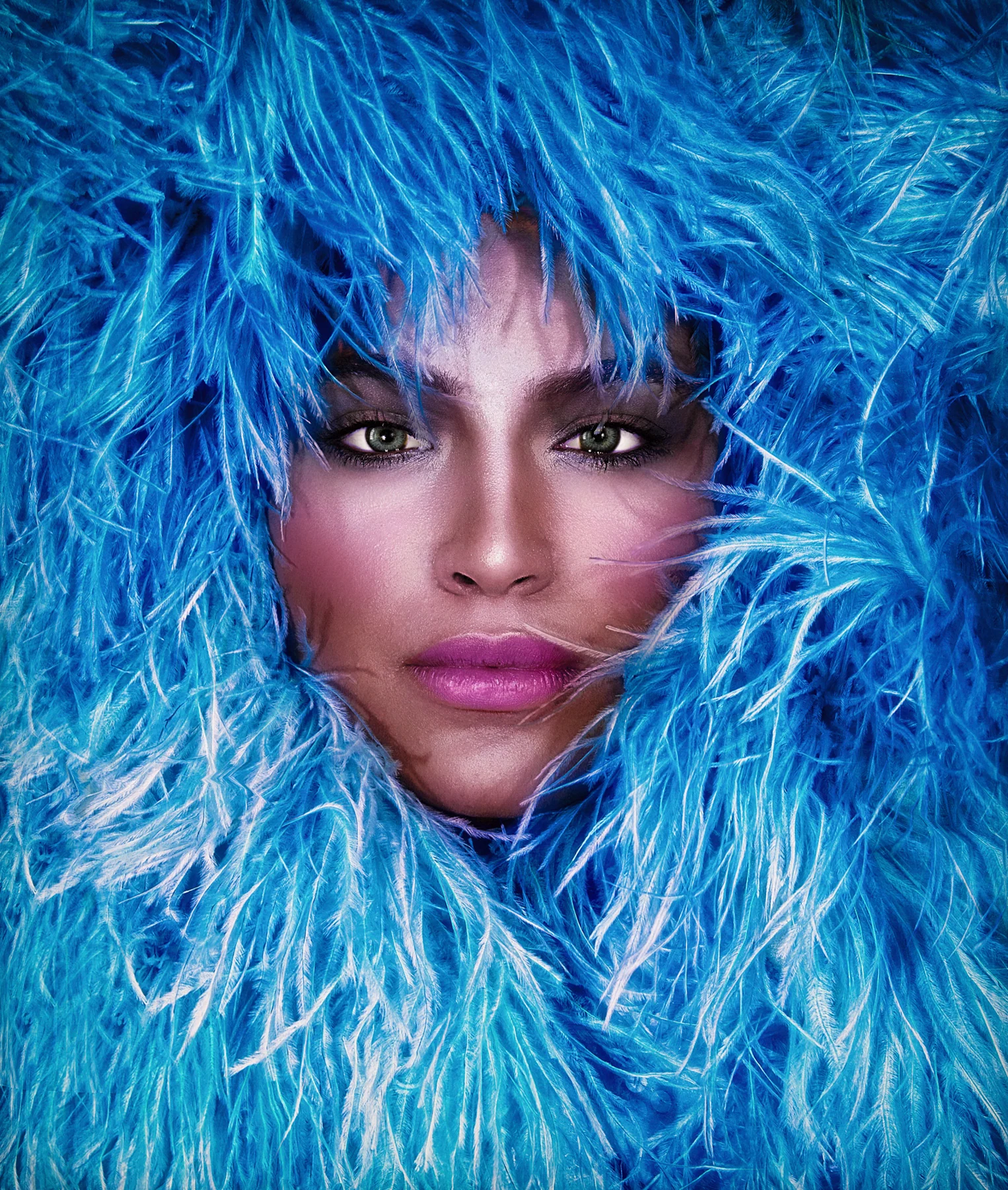 Blue feathers
